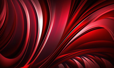 wavy red abstract background. generative AIの素材