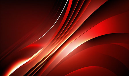 wavy red abstract background. generative AIの素材