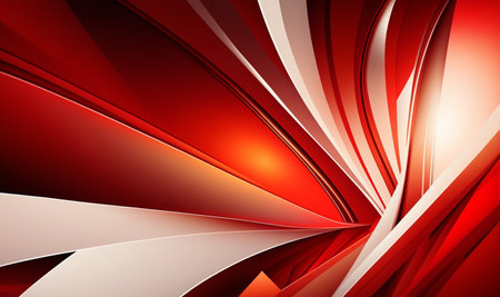 wavy red abstract background. generative AIの素材