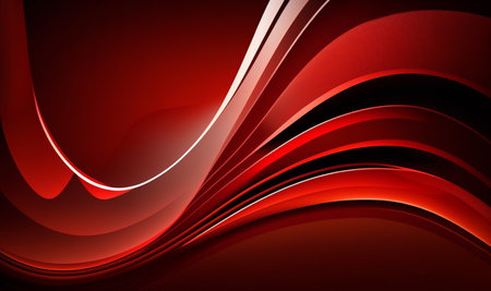 wavy red abstract background. generative AIの素材