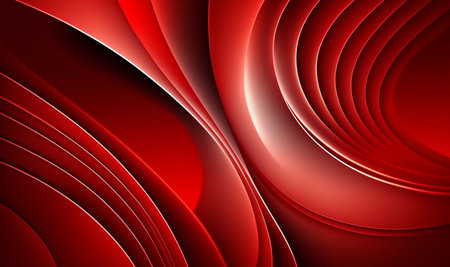 wavy red abstract background. generative AIの素材