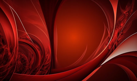 wavy red abstract background. generative AIの素材