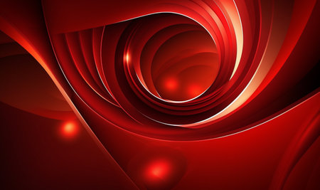 wavy red abstract background. generative AIの素材