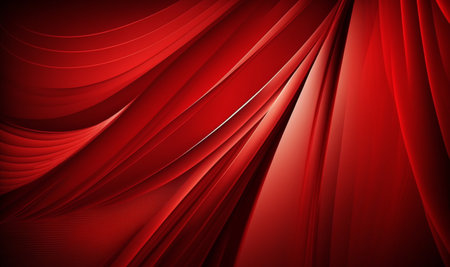 wavy red abstract background. generative AIの素材