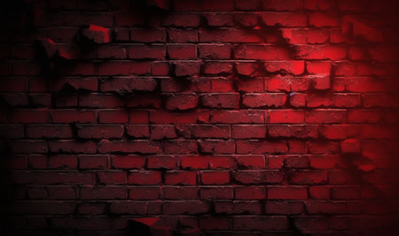 Creepy red wall background. halloween background photo concept. generative AIの素材