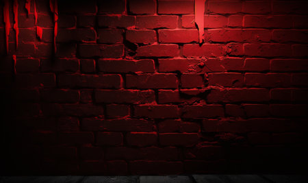 Creepy red wall background. halloween background photo concept. generative AIの素材