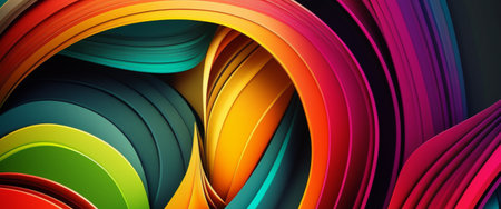 Abstract shape background, geometric colorful backdrop. generative AIの素材