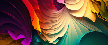 Abstract shape background, geometric colorful backdrop. generative AIの素材