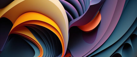 Abstract shape background, geometric colorful backdrop. generative AIの素材