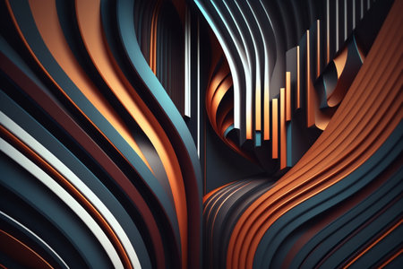 Minimalist abstract art with bold lines and muted colors, generative aiの素材