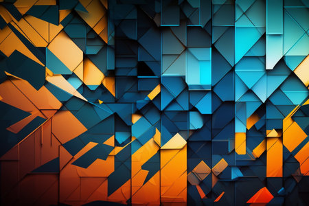 Background image, abstract art, gradient, light, color, digital illustration, generated by AIの素材