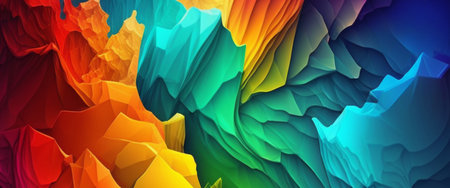 Abstract shape background, geometric colorful backdrop. generative AIの素材