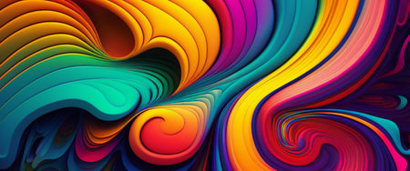 Abstract shape background, geometric colorful backdrop. generative AIの素材