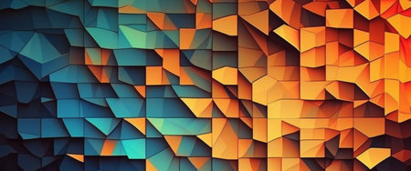 Background image, abstract art, gradient, light, color, digital illustration, generated by AIの素材
