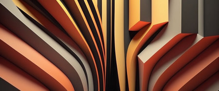 Minimalist abstract art with bold lines and muted colors, generative aiの素材