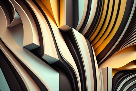 Minimalist abstract art with bold lines and muted colors, generative aiの素材