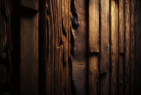 Wood texture, Wood background with copy space, Generative AIの素材