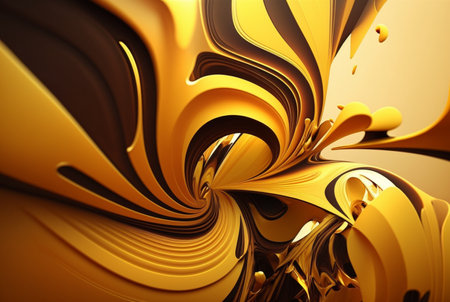 yellow abstract beautiful background. generative aiの素材