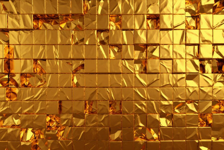 shiny gold wall background texture. generative aiの素材