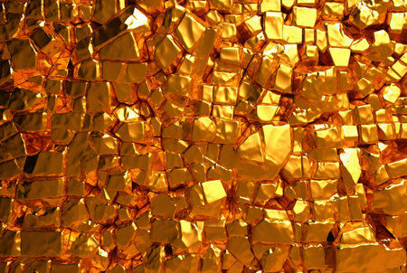 shiny gold wall background texture. generative aiの素材