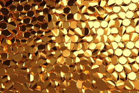 shiny gold wall background texture. generative aiの素材