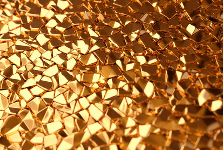 shiny gold wall background texture. generative aiの素材