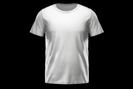 blank white men's t-shirt mockup. generative AIの素材