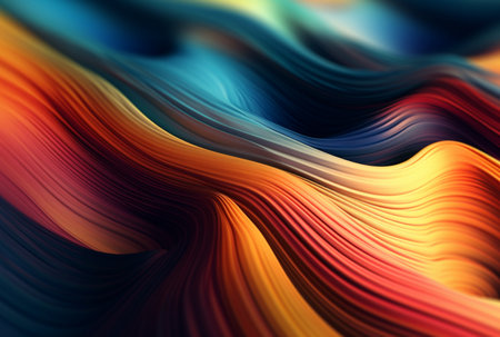 colorful 3d modern abstract background. generative aiの素材