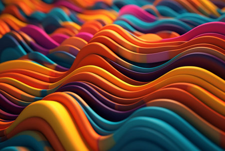 colorful 3d modern abstract background. generative aiの素材