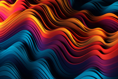 colorful 3d modern abstract background. generative aiの素材