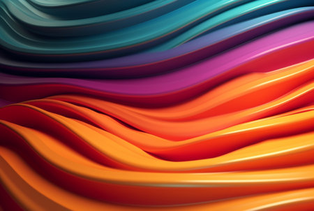 colorful 3d modern abstract background. generative aiの素材