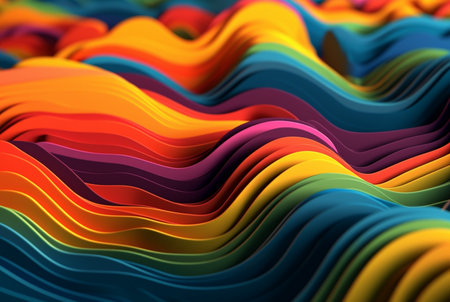 colorful 3d modern abstract background. generative aiの素材