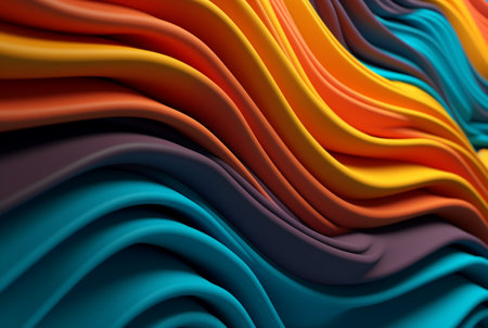 colorful 3d modern abstract background. generative aiの素材