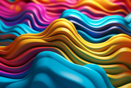 colorful 3d modern abstract background. generative aiの素材