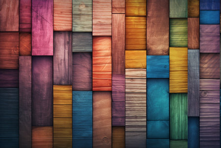vintage colorful wood texture background. generative aiの素材