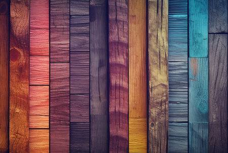 vintage colorful wood texture background. generative aiの素材