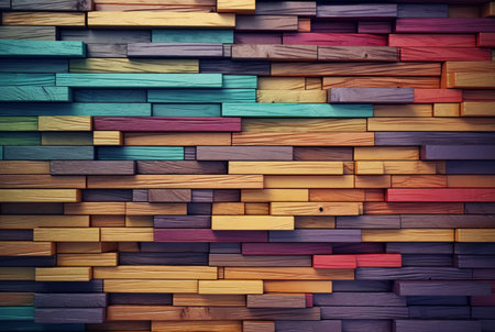 vintage colorful wood texture background. generative aiの素材