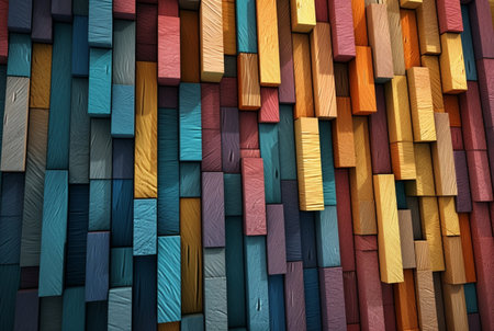 vintage colorful wood texture background. generative aiの素材