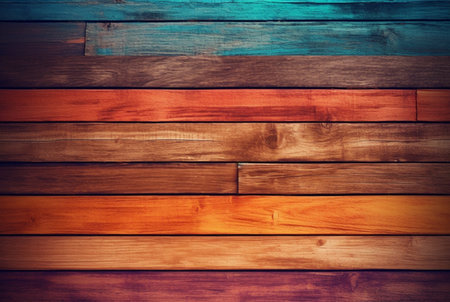vintage colorful wood texture background. generative aiの素材