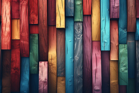 vintage colorful wood texture background. generative aiの素材