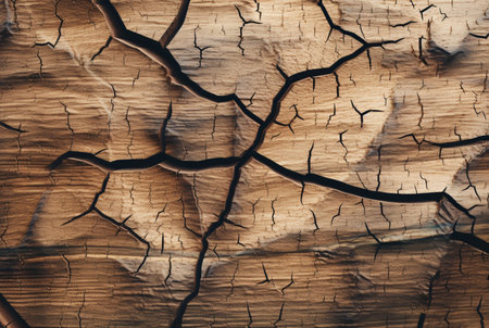 Cracked vintage wood texture background. generative AIの素材