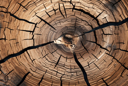 Cracked vintage wood texture background. generative AIの素材