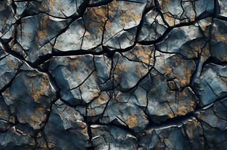 Cracked stone texture background. generative aiの素材