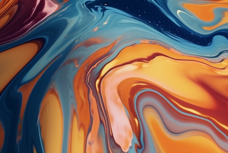 swirls of multicolore marble,liquid marble texture. generative aiの素材