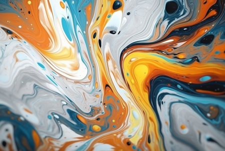 swirls of multicolore marble,liquid marble texture. generative aiの素材