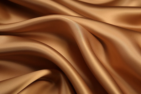 Luxury fabric abstract brown background or fluid waves of grunge silk texture velvet satin or luxury. generative aiの素材