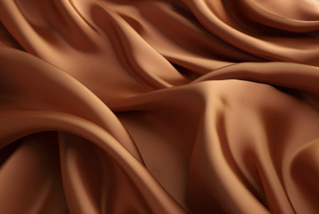 Luxury fabric abstract brown background or fluid waves of grunge silk texture velvet satin or luxury. generative aiの素材