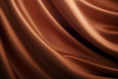 Luxury fabric abstract brown background or fluid waves of grunge silk texture velvet satin or luxury. generative aiの素材