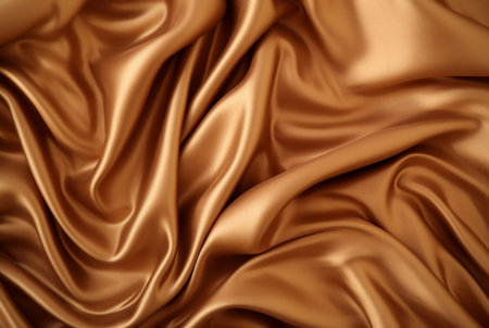 Luxury fabric abstract brown background or fluid waves of grunge silk texture velvet satin or luxury. generative aiの素材