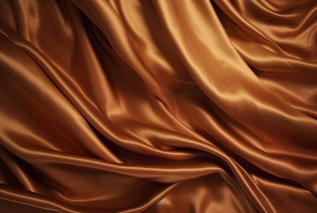 Luxury fabric abstract brown background or fluid waves of grunge silk texture velvet satin or luxury. generative aiの素材